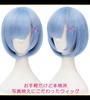CaseEden Cosplay Wig, Smooth, Short, 30cm, Heat-Resistant, Light Blue, Includes 2 Wig Nets
