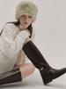 Blanc Toe Long Boots B22F58-Redbrown