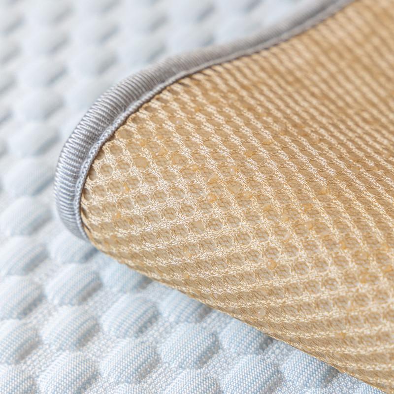 Summer New Ice Silk Cold Bean Sofa Cushion Cool Feeling Simple Polka Dot Solid Color Non-Slip Sofa Cushion Towel