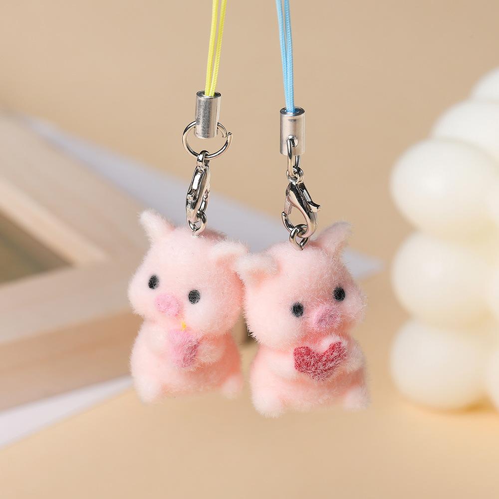 1pcs Resin Flocking Cute Cartoon Pendant DIY Pendant Jewelry