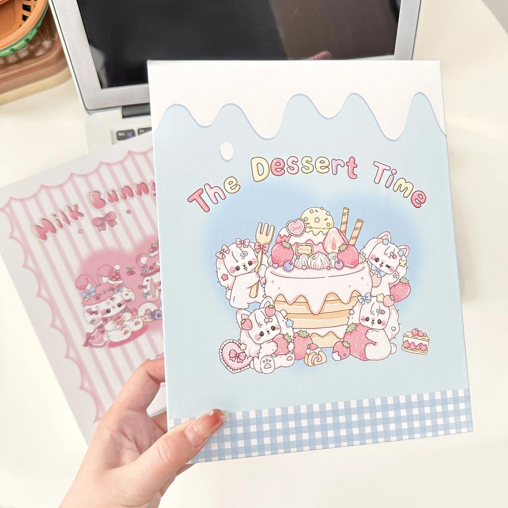 Kawaii Bunny Rabbit Photo Album A5 Photo Card Binder Cute Collection Book 3 Inch Kpop Idol Card 160 Pockets New 2025 Wholesales