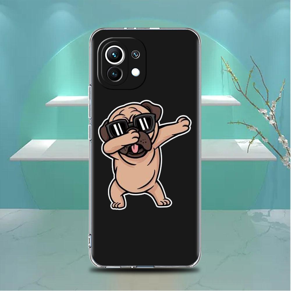 

Прозрачный чехол для Xiaomi Mi Poco X3 NFC M3 Pro F3 F1 11 Lite 12 Note 10 11T 9T, прозрачный чехол для телефона с собакой, милым животным Xiaomi Poco F3