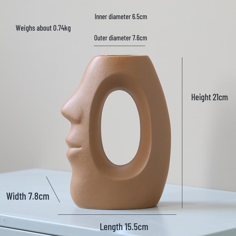 European Ceramic Vase for Home Décor: Ideal for Living Rooms, TV Cabinets, and Wine Cabinets - Perfect for Dried or Hydroponic Flowers