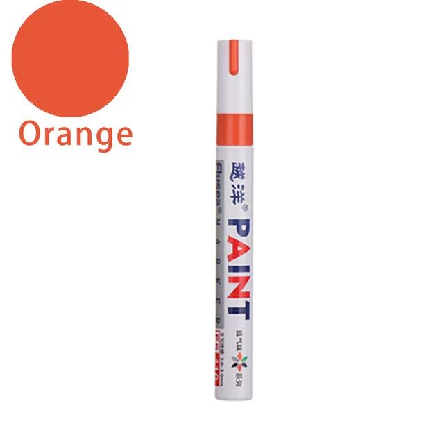 12 Color White Waterproof Rubber Permanent Paint Marker Pen Car Tyre Tread Environmental Tire Painting