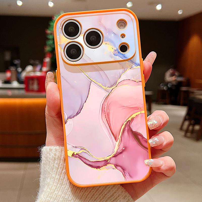 Sandstone Marble Pattern Case For iPhone 17 Pro Max Funda iPhone 16 15 14 13 Pro Max Magnetic For Magsafe Hybrid Slim Matte Cover