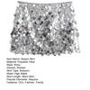 Women's Sequin Skirt High Waist Sparkly Bodycon Mini Skirt Glitter Stretchy Short Party Night