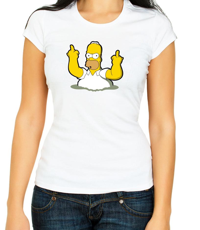 

Simpsons characters Homer Simpson 3/4 Short Sleeve T Shirt Woman G086 4XL
