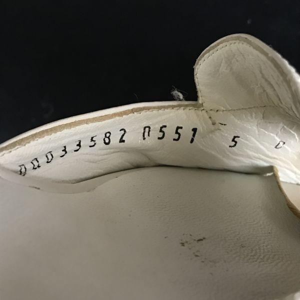 Salvatore Ferragamo Mules Sandalen mit offener Zehenpartie Größe 5D 22.0-22.5 Weiße Schuhe Mules(GEBRAUCHT)