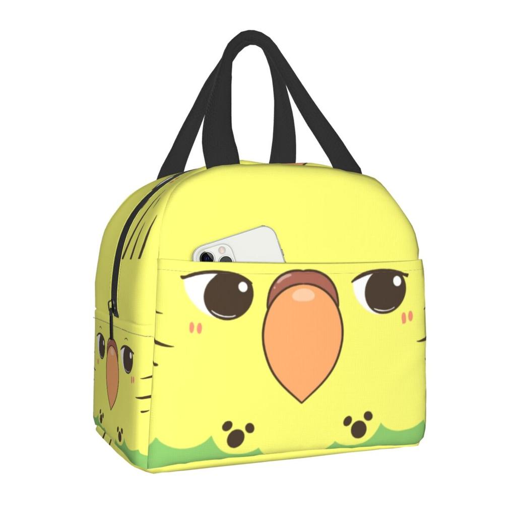 Floral And Parrot Birds Resuable Lunch Box Women Multifunction Thermal Cooler Food Insulated Lunch Bag Office Work Picnic Bags