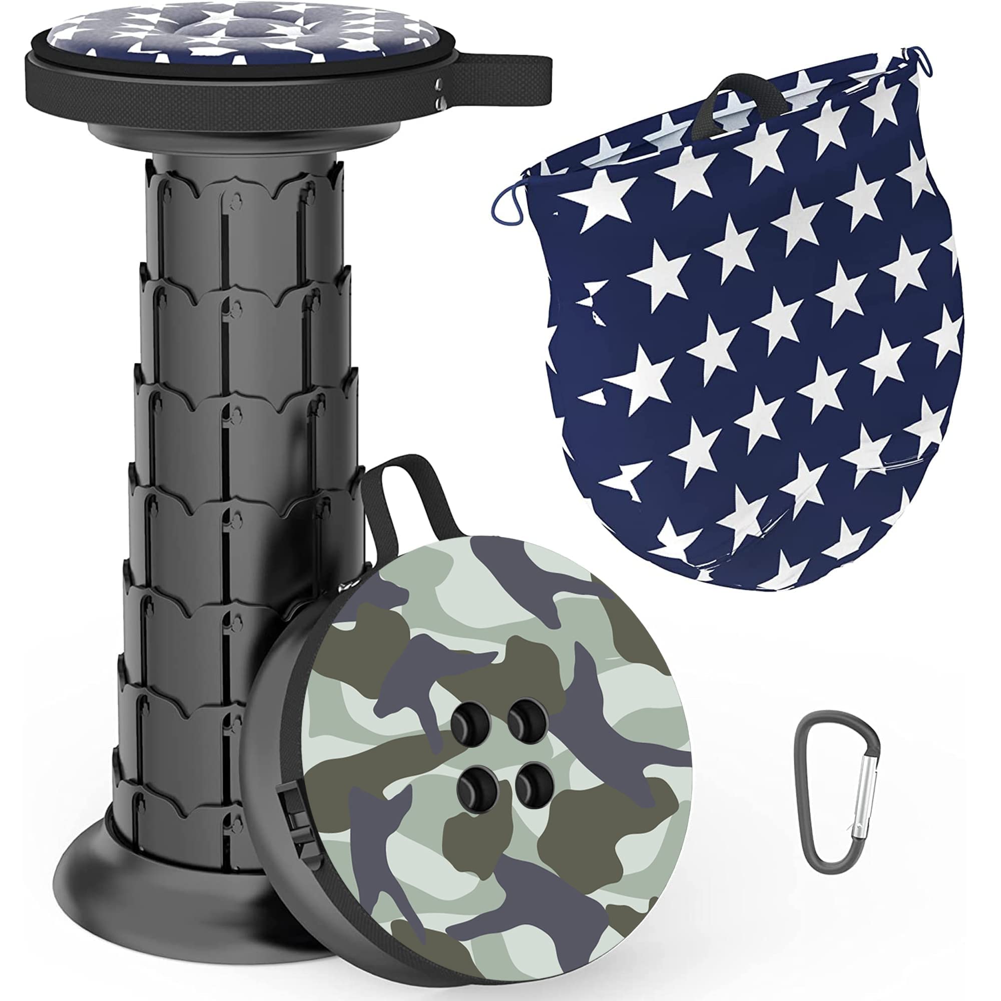 

LOCYOP Folding with Seat Extendable Height 200kg Weight for Outdoor Activities like Mountain Waiting in Cherry Blossom Fireworks and Sports Days