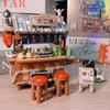 LOZ 1252 Architecture Food Stall Takoyaki Seafood Sushi Wine Restaurant DIY Mini Blocks Bricks Building Toy For Children No Box