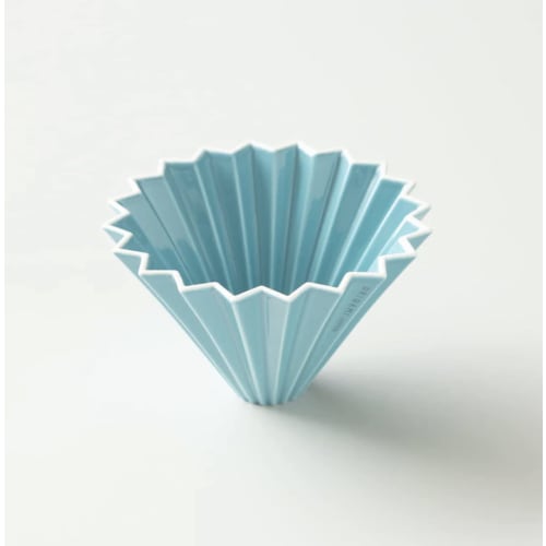 ORIGAMI Origami Dripper, Medium, Turquoise, Serves 2-4, Includes Box, Engraved, *Holder Sold Separately (Turquoise) 39.7