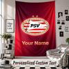 Wandbehang-Gobelin mit individuellem Namen & Text, PSV Eindhoven FC Dekorative Tapisserie für Schlafzimmer