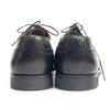 Rare Vintage JM Weston SYLVESTRE VINCENT Size 8D 26.0cm Wingtip Dress Shoes Black(USED)