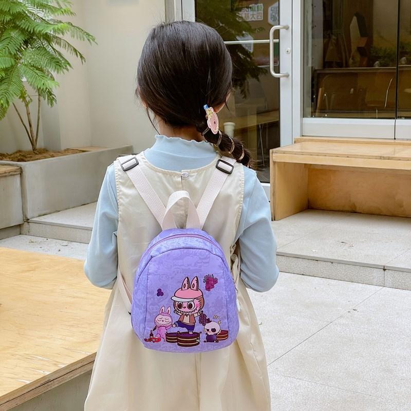 Cartoon Boys And Girls Small Backpack Foreign Style Printing Outdoor Outing Baby Small Schoolbag Children'S Bag