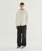 COVERNAT C Logo Zip-Up Hoodie Ivory