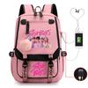 Anime Cartoon Printing High Value Student Spine Protection Schoolbag Going Out Leisure Backpack With Usb