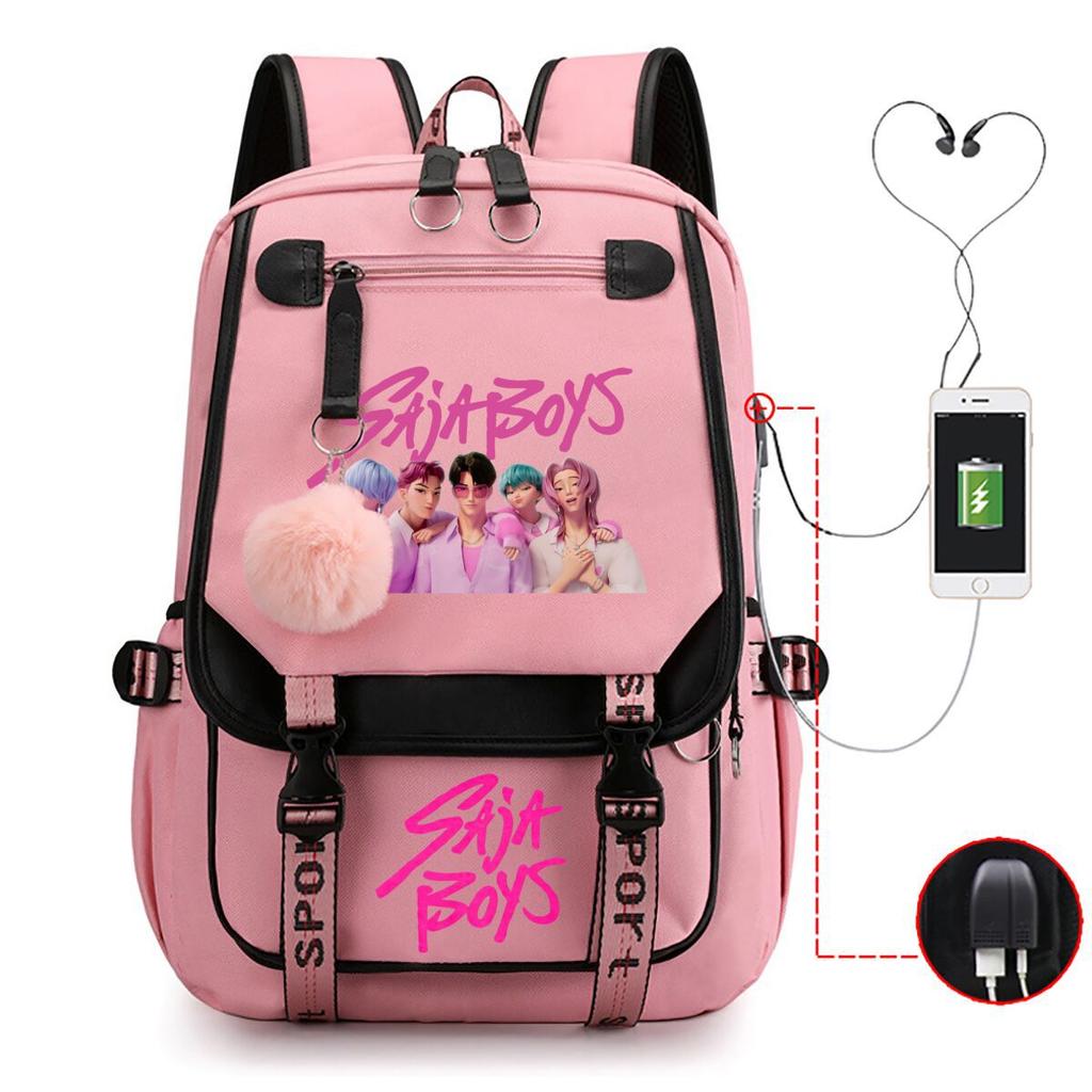 Anime Cartoon Printing High Value Student Spine Protection Schoolbag Going Out Leisure Backpack With Usb