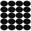 10 Pairs Iron Patches Flocking Adhesive Oval Sleeve Elbow Knee Cloth Repair DIY Decoration10 Pairs of Black