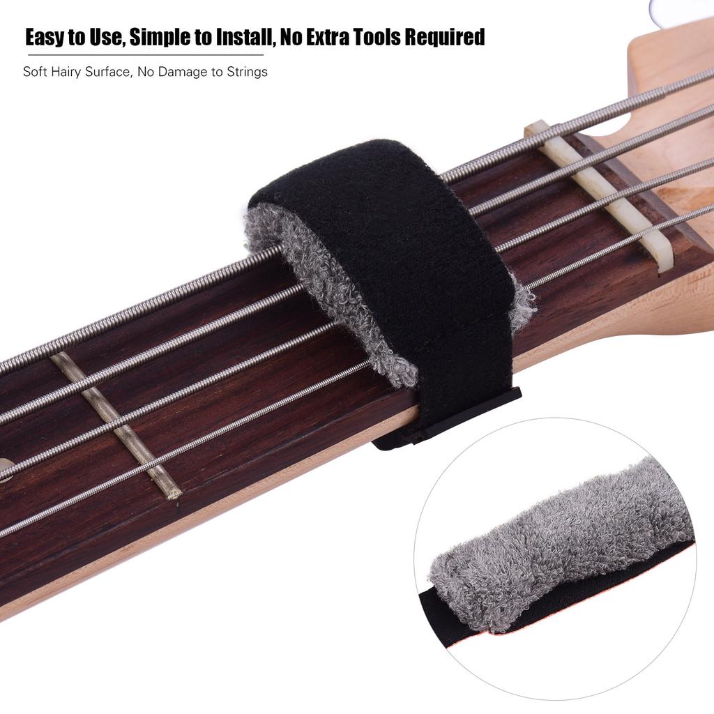Guitar Gear Fretboard Muting Wraps 18cm Length Strings Muter for 6-String Bass/ Electric/ Acoustic/