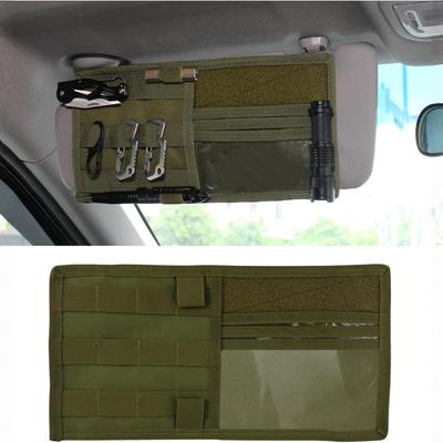 Hunting Universal Car Auto Visor Organizer Holder Case for Sun Visor Molle Organizador Bag Pouch