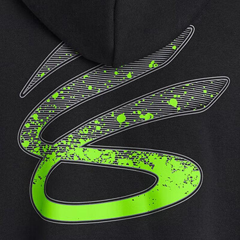 Under Armour Curry Splash Printed Basketball Hoodie Men hoodies Black 1387606-001