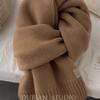 100 pure wool scarves~ Selected wool thickened and enlarged warm knitted scarves versatile men's and women's scarves