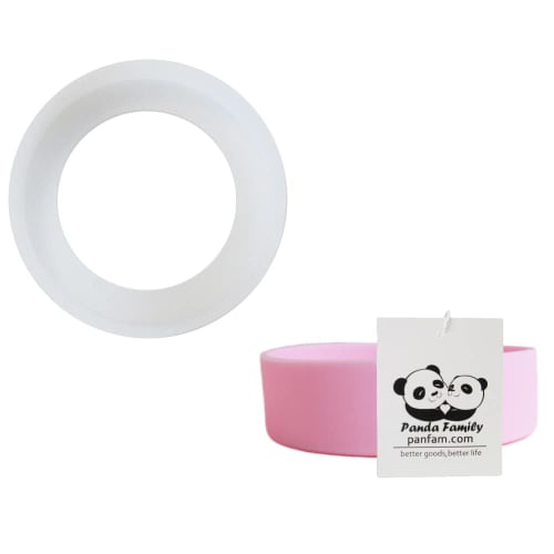 Bunnbeskyttere for vannflasker med pandafamilie, Silikon, Sett med 2, Flaskebunnhetter, Ripesikker, Sklisikker, Lydisolert, Kompatibel med Thermos, Zoj