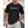 European Sizes Men'S T-Shirt | Outdoor Eco-Style Print Design, Breathable, Summer, Machine-Washable, Regular-Fit, Casual Style, Crew Neck