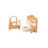 1 Set 1:12 Dollhouse Mini Bathroom Furniture Set With Bathtub Toilet And Wash Sink For Doll Home Model Decor Accessories