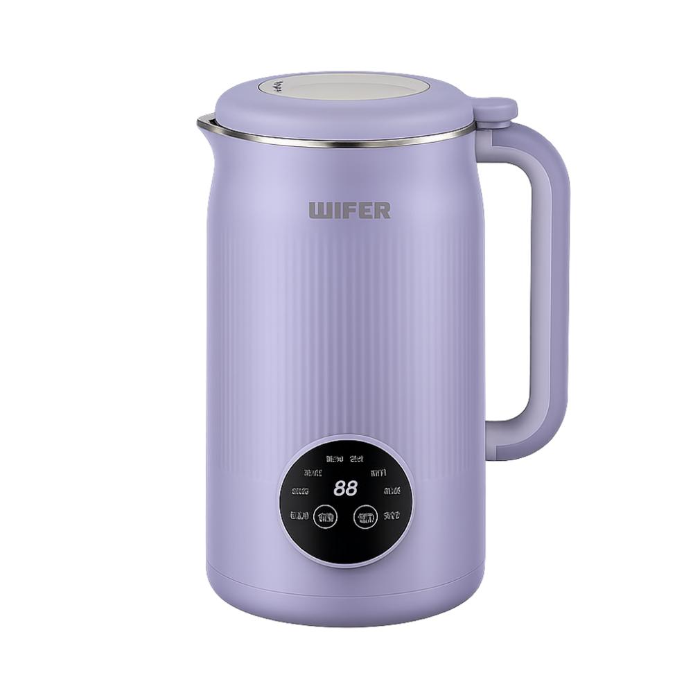 

1200 мл Приготувач соєвого молока Сенсорний екран Блендер для їжі Багатофункціональна соковижималка для фруктів Побутовий фіолетовий