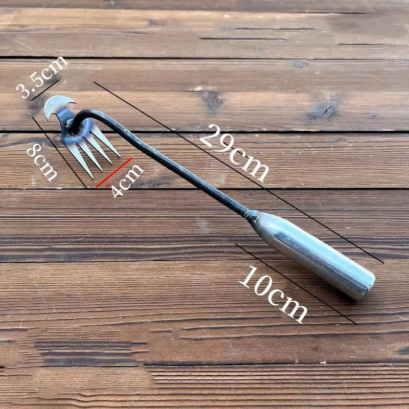 

Portable Manual Hoe Weeding Puller Manual Small Hoe Gardening Tool Lawn Root Remover For Gardening Outdoor Digging Tool 30cm Iron handle