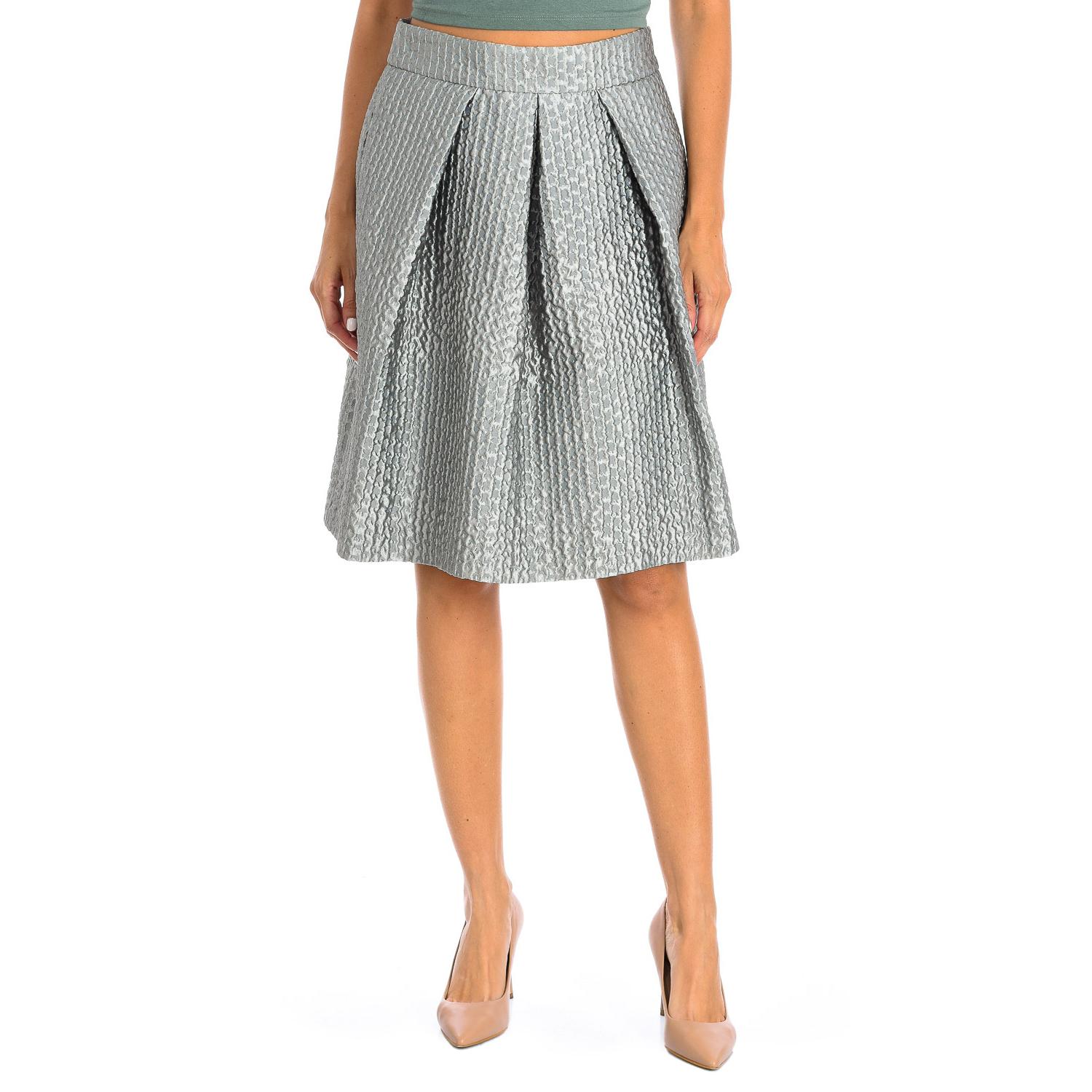 

Женская юбка с высоким вырезом и расклешенной складкой 1NN12T1M108