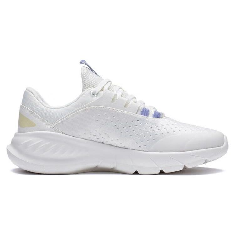 Li-Ning Eazgo Durable Breathable Low-Top Running Shoes Women sneaker White Purple ARST036-1