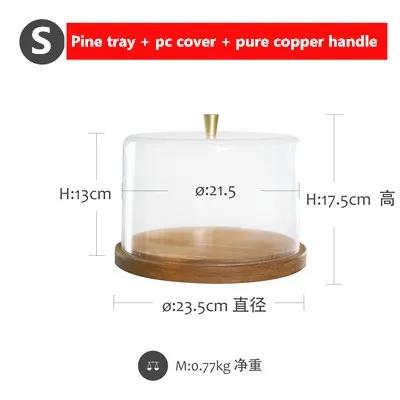 

Dessert Tray with PC Cover Coffee Shop Wooden Tray Dessert Cake Tray Wedding Dessert Table Props dishes and plates sets