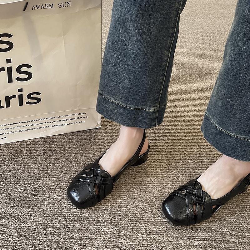 Fashion Mary Jane Women's Shoes Spring Autumn Outdoor Wear Thick Bottom Anti-slip Chunky Heel Single Shoes Fashionable All-Match