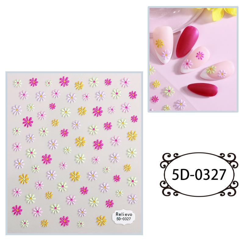 

Новые наклейки для ногтей в китайском стиле, рельефные 5D трехмерные ретро-наклейки для ногтей 85*100mm