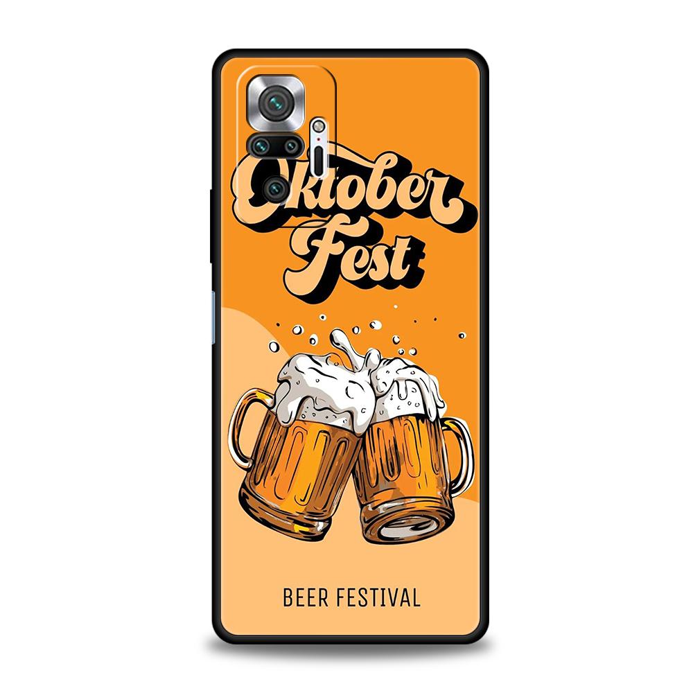 

Phone Case Cover for Redmi 14C 13C 10C Note 14 13 12 10 11 K40 K50 Gaming Pro Plus 5G Soft TPU Shell New Fun Beer Pattern Fundas Redmi K50