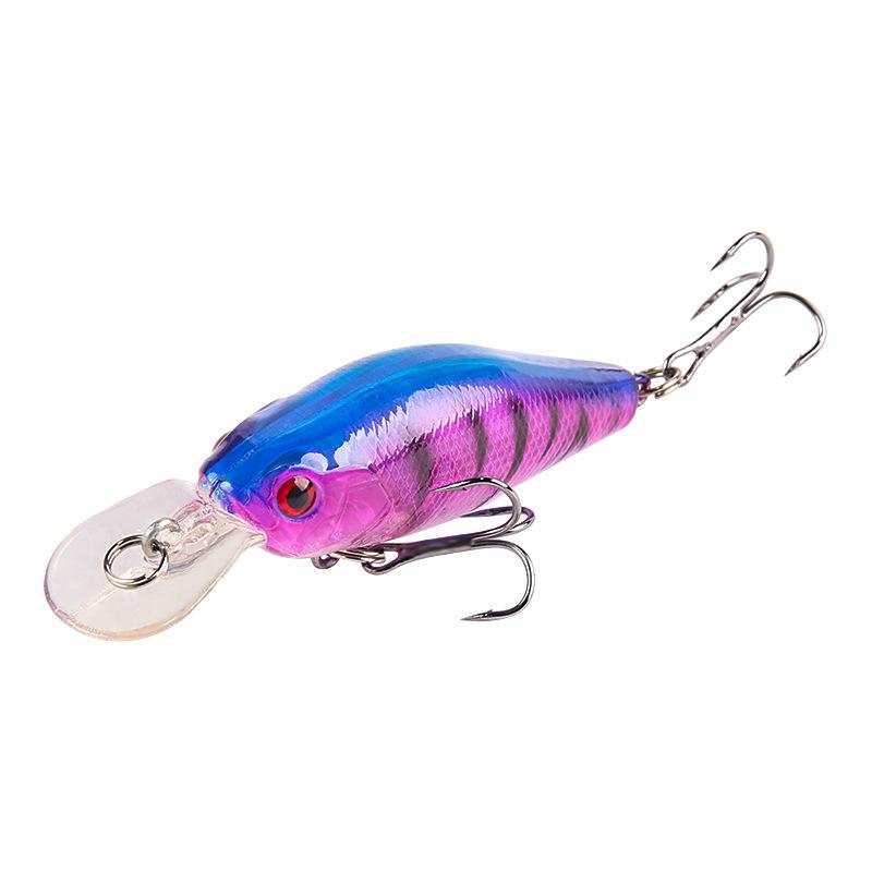 Geräuschperlen Weitwurf Tauchen Schwingender Kleiner Dicker Fisch Köder 7.1cm7g