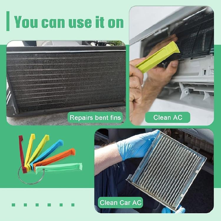 Set da 6 Pezzi Pettine per Alette in Plastica per Radiatori e Condensatori per Raddrizzare Evaporatori