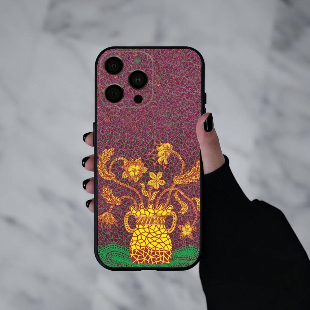 F-Funny Pumpkin Y-Yayoi K-K-Kusama  Phone Case For iPhone 17pro,16,15,14,13,12,11 Plus,Pro Max,XS,Soft Silicone Black Cover