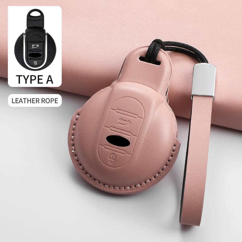 

For Bmw Mini Cooper Jcw Countryman Aceman Cabrio F55 F56 F57 F54 F60 Car Remote Key Case Cover Shell Keychain Garnish Accessorie