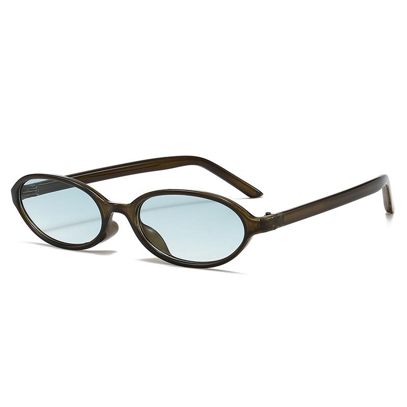 JYL TS Halara korean small oval sunglasses, ladies old money shades, UV protection eyewear