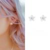 925 Sterling Silber Blume Schraube Ohrringe Stilvolle frauen Party Feine Schmuck Schöne Accessoire Geschenk