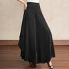 Women's High Waist Ruffle Wide Leg Pants – Flowy Maxi Palazzo Trousers (Size 27-33)