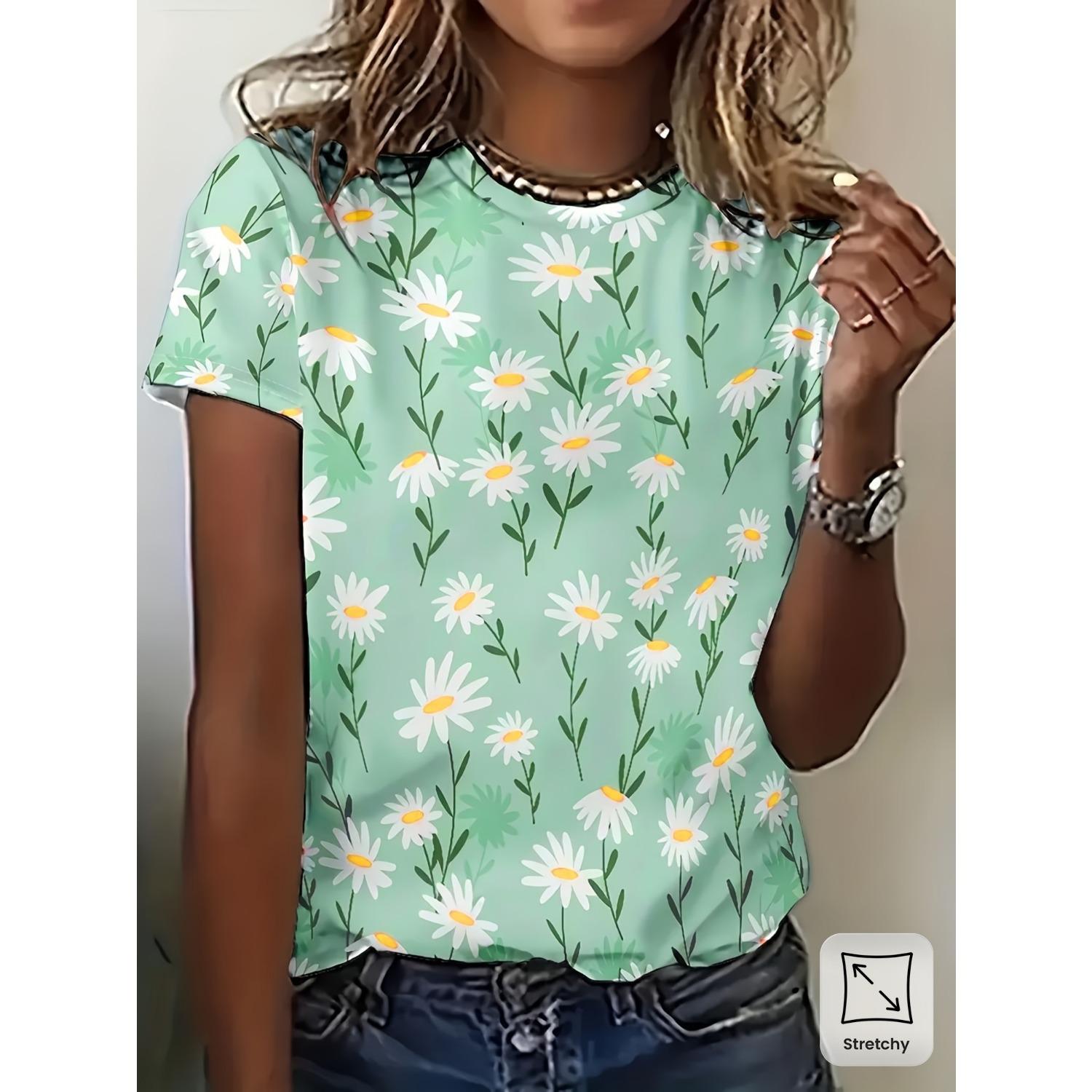 

Новая летняя женская футболка с 3D-принтом, женская футболка с круглым вырезом и короткими рукавами, уличный повседневный базовый топ 5XL