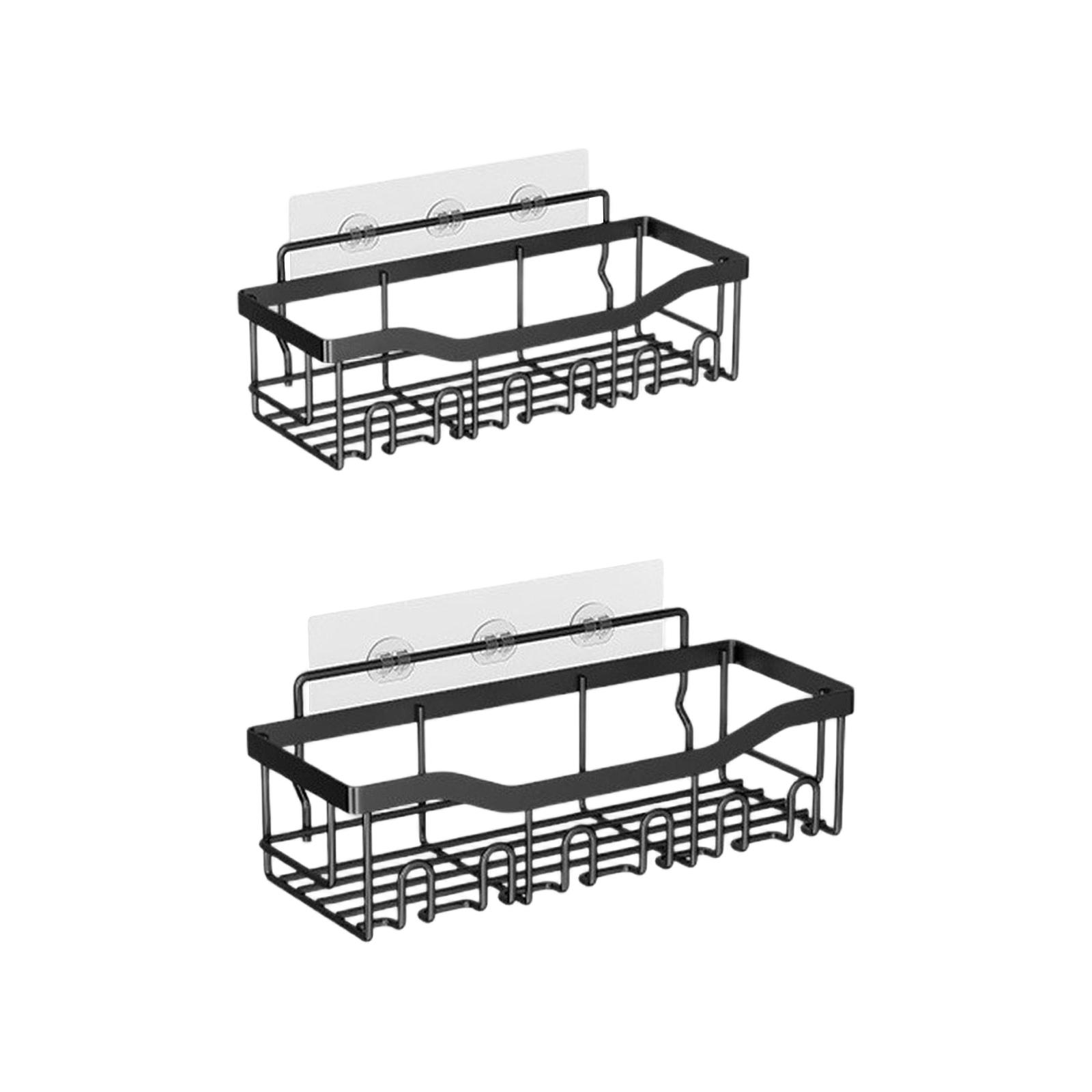 No-Drill Wall Mount Bathroom Storage Shelf One Size