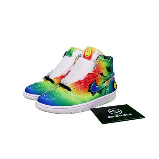 

Air Jordan J. Balvin x Air Jordan 1 Retro OG High Colores Y Vibras DC3481-900 EU 40.5 розовый/чёрный