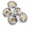 5pcs 30mm Silvery Carved Venus Shell Saddle Western Denim Leather Goods Leather Craft Accessories DIY Decorative Accessories