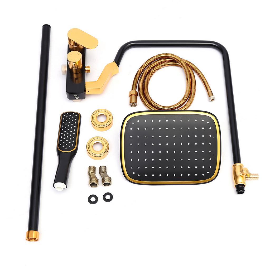 

Набор душевого смесителя с 3 режимами, для дома, ванной комнаты, регулируемый, тропический душ, со шлангом, монтажный комплект, новый